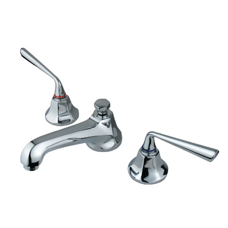 SILVER SAGE KS4461ZL 8-Inch Widespread Bathroom Faucet with Brass Pop-Up KS4461ZL